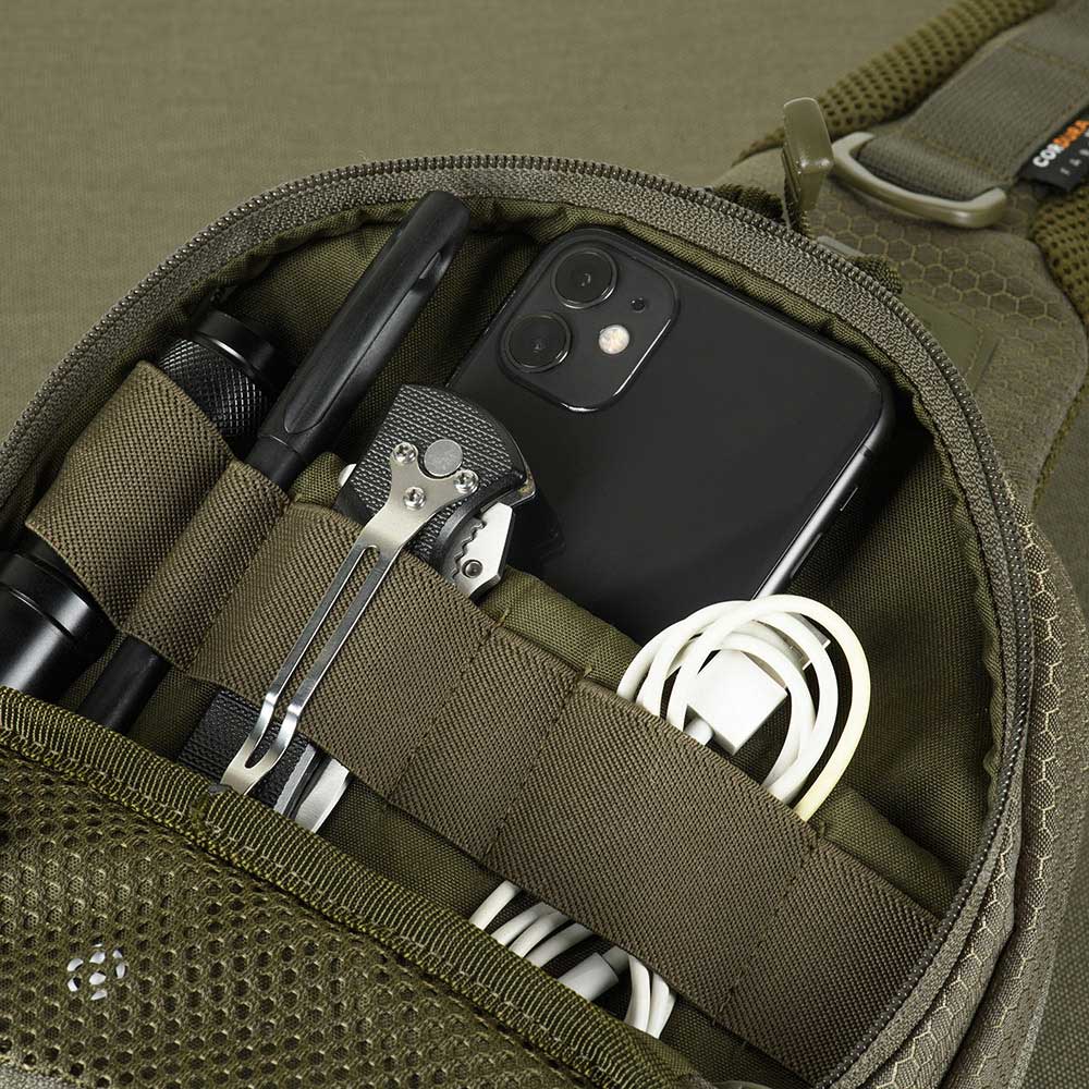 Geantă de umăr M-Tac Buckler Bag Elite Hex 7 l - Ranger Green