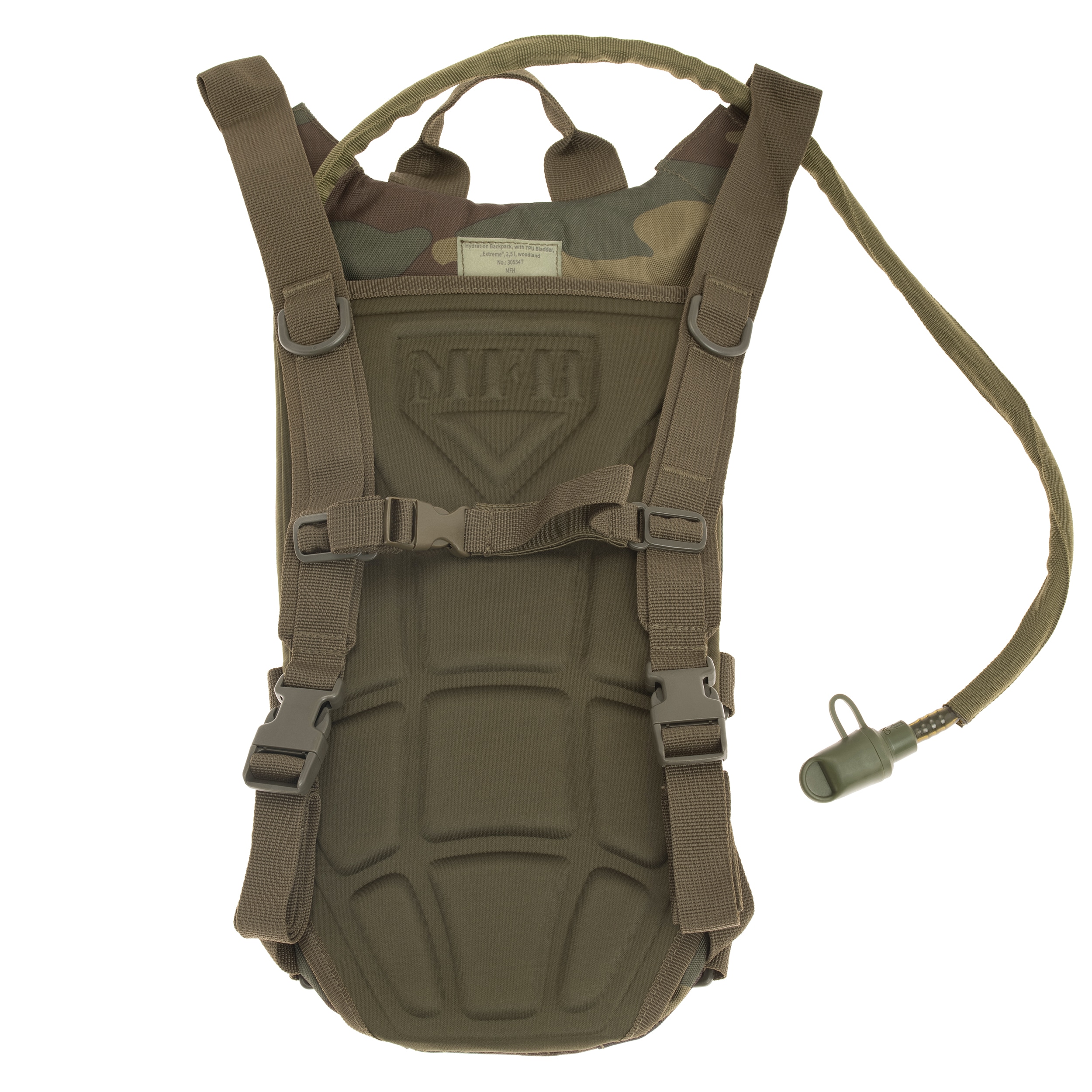 Rucsac cu sistem de hidratare MFH Extreme 2,5 l - Woodland