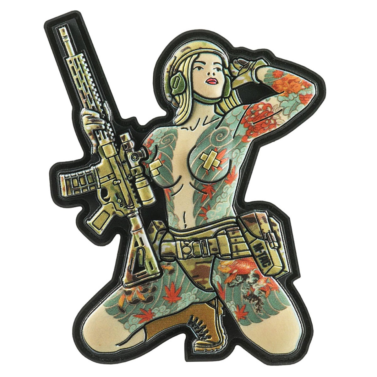 Patch - emblemă M-Tac Tactical Girl No.1 Yakuza PVC - MultiCam