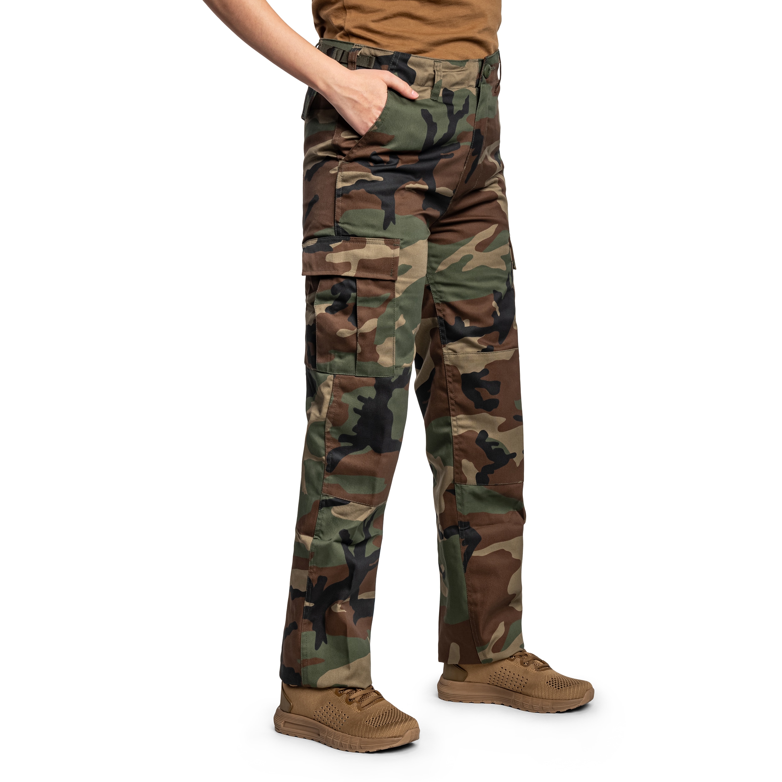 Pantaloni pentru copii Mil-Tec BDU - Woodland