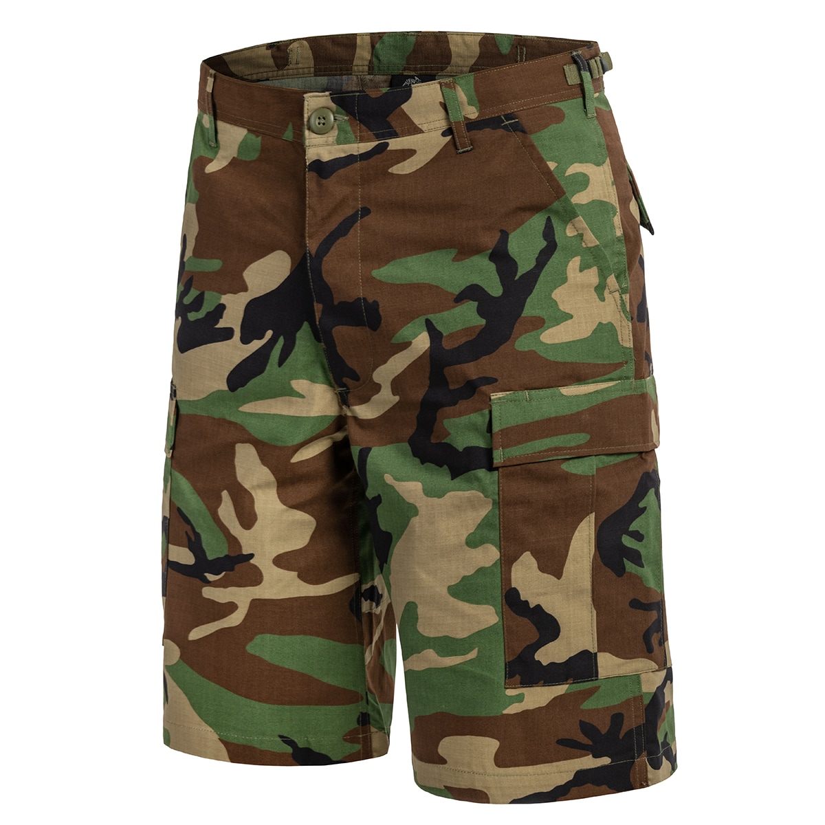 Pantaloni scurți Helikon BDU PoliCotton Ripstop - US Woodland