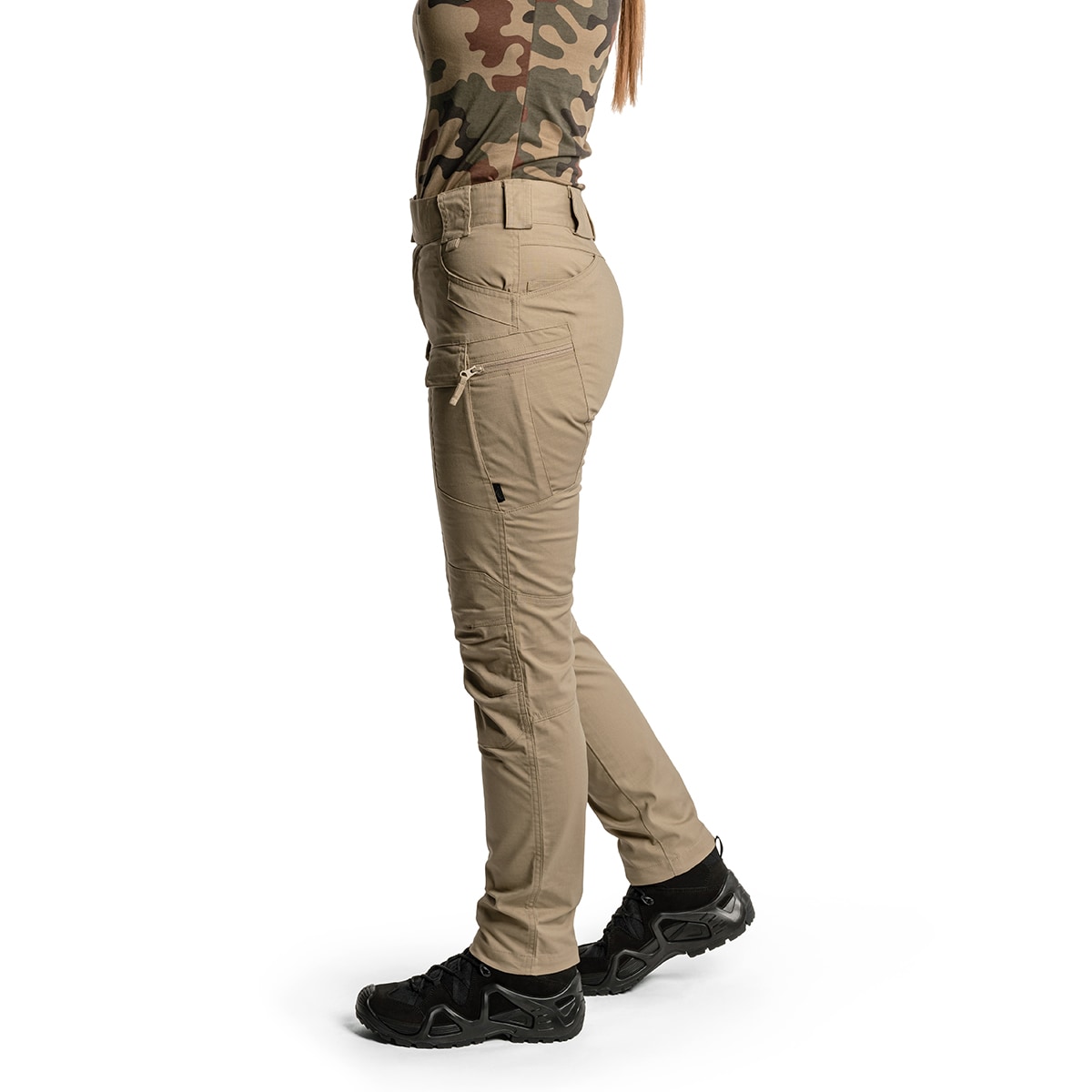 Pantaloni de damă Helikon Women's UTP Resized PolyCotton Rip-Stop - Khaki