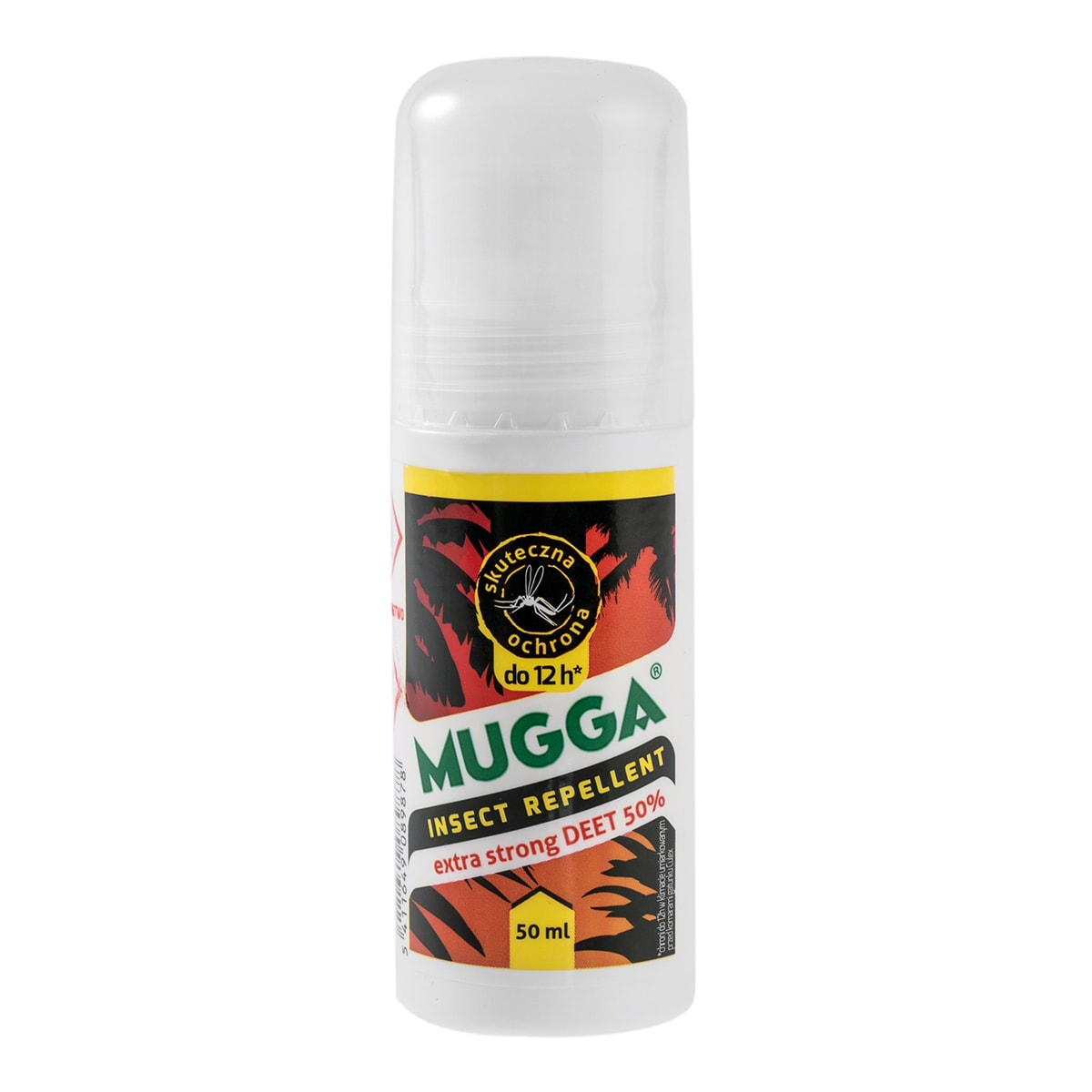 Repelent Roll-on împotriva insectelor Mugga Extra Strong 50% DEET - 50 ml