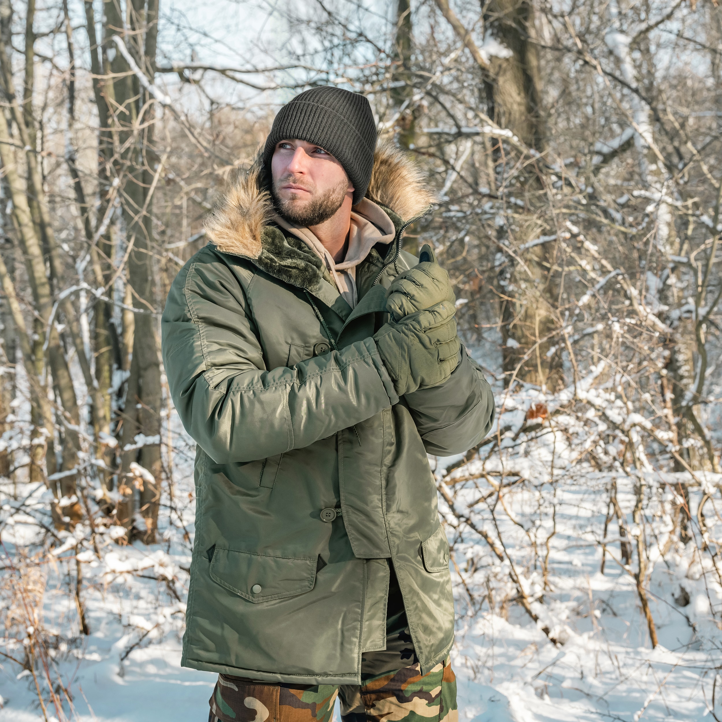 Căciulă Mil-Tec Thinsulate Watch Cap - Black