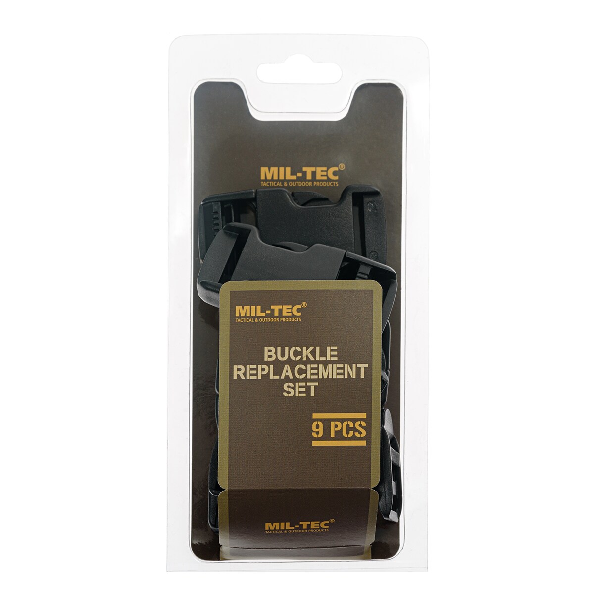 Set de catarame Mil-Tec 9 buc. - Black