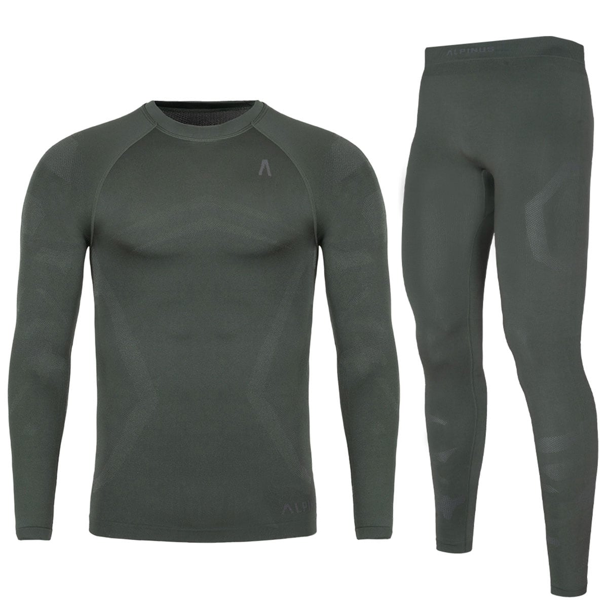 Lenjerie de corp termoactivă Alpinus Idre Set - Kaki