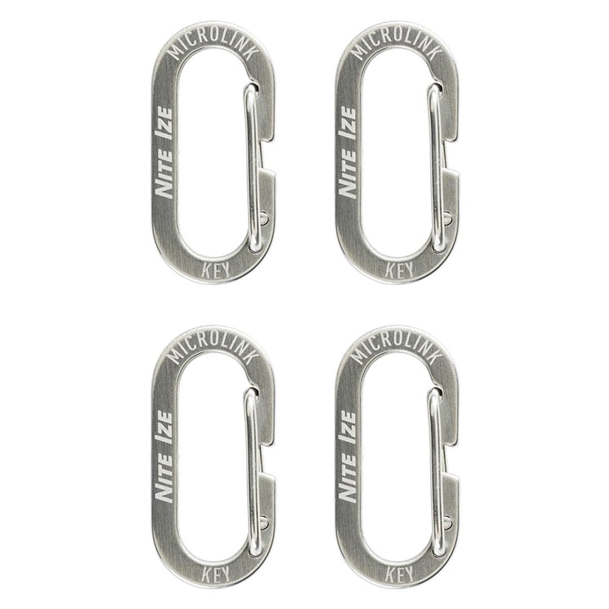 Carabină Nite Ize MicroLink - 4 buc. - Steel