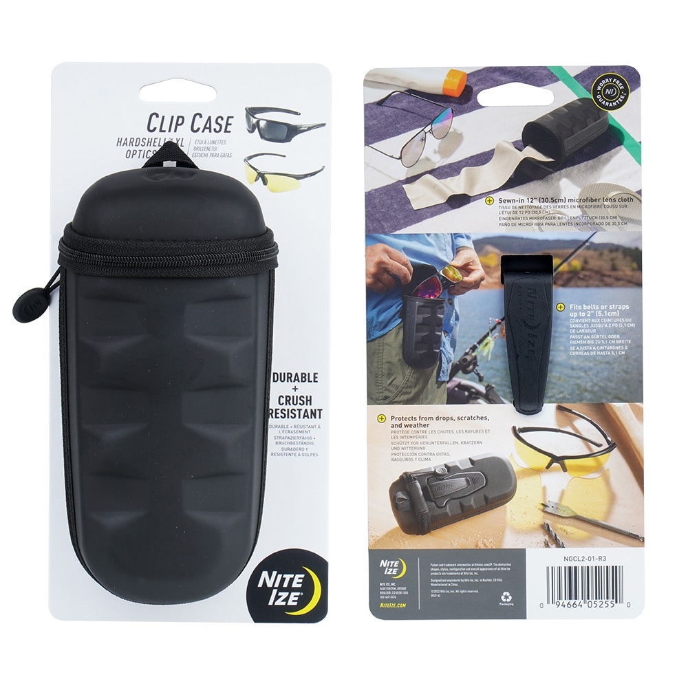 Etui pentru ochelari Nite Ize Clip Case Hardshell XL - Black
