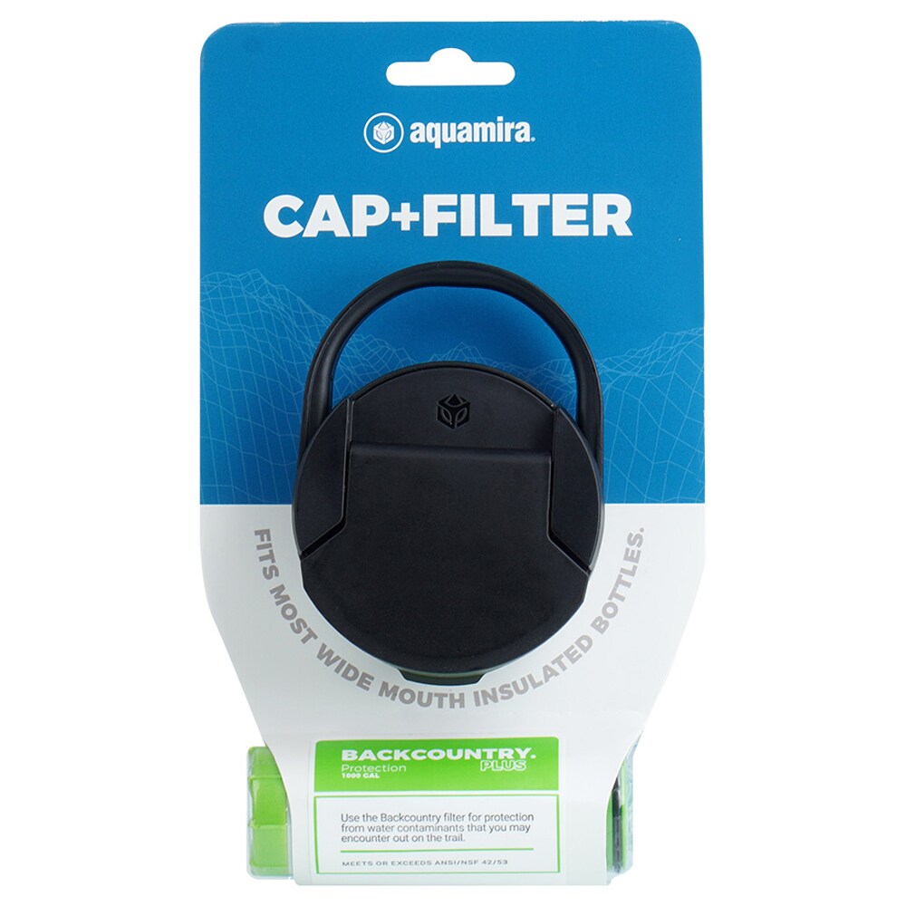 Capac Aquamira pentru sticlă Shift cu filtru antibacterian Backcountry Plus - 52 mm