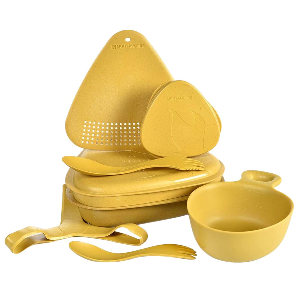 Set turistic Light MY Fire Outdoor MealKit Bio - Musty Yellow