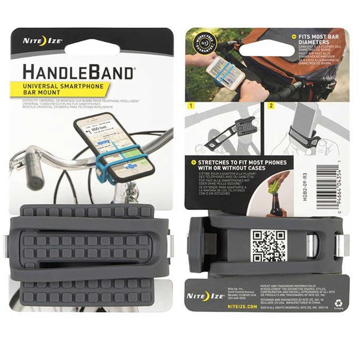 Suport pentru telefon Nite Ize HandleBand Universal - Grey