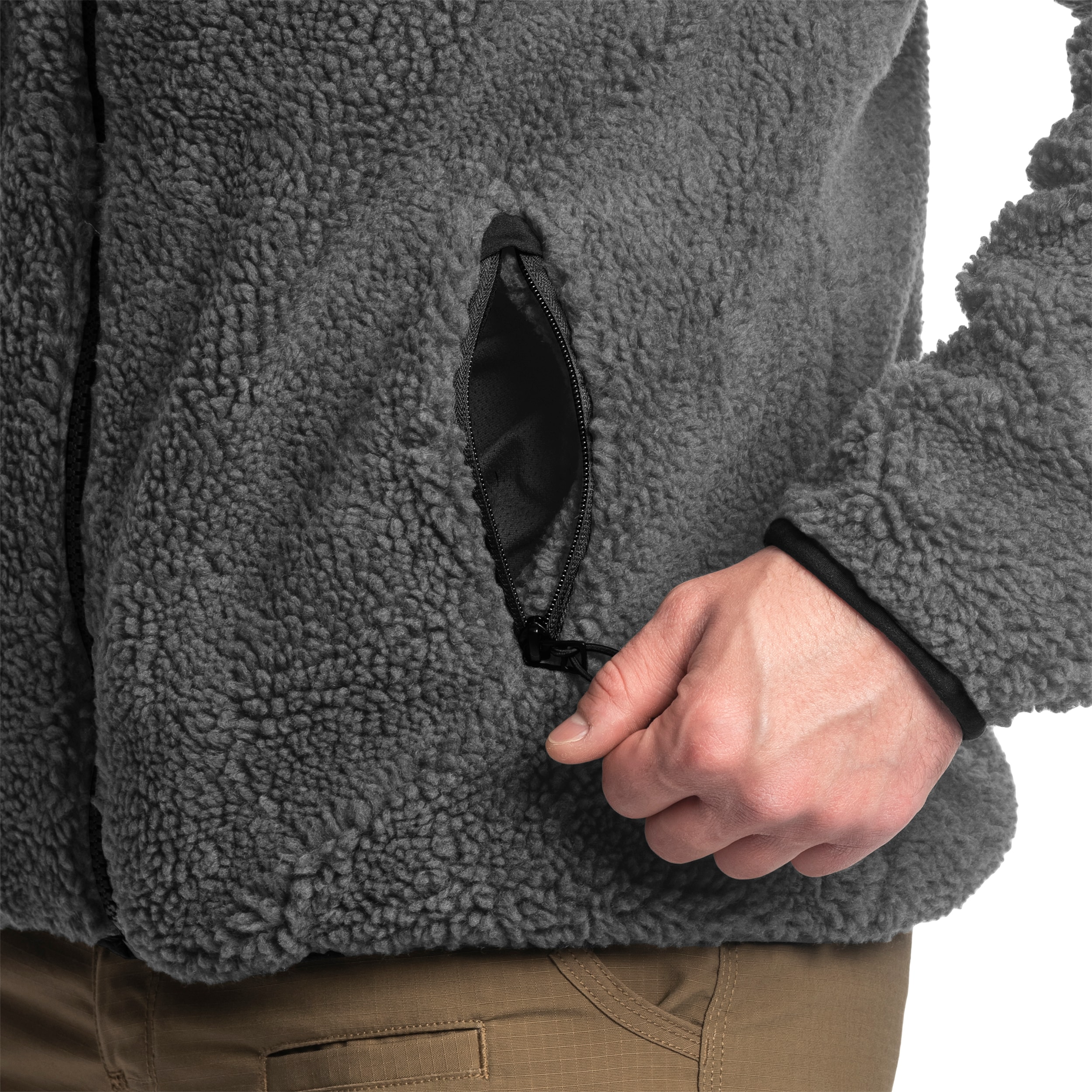 Geacă Brandit Teddyfleece Jacket - Anthracite