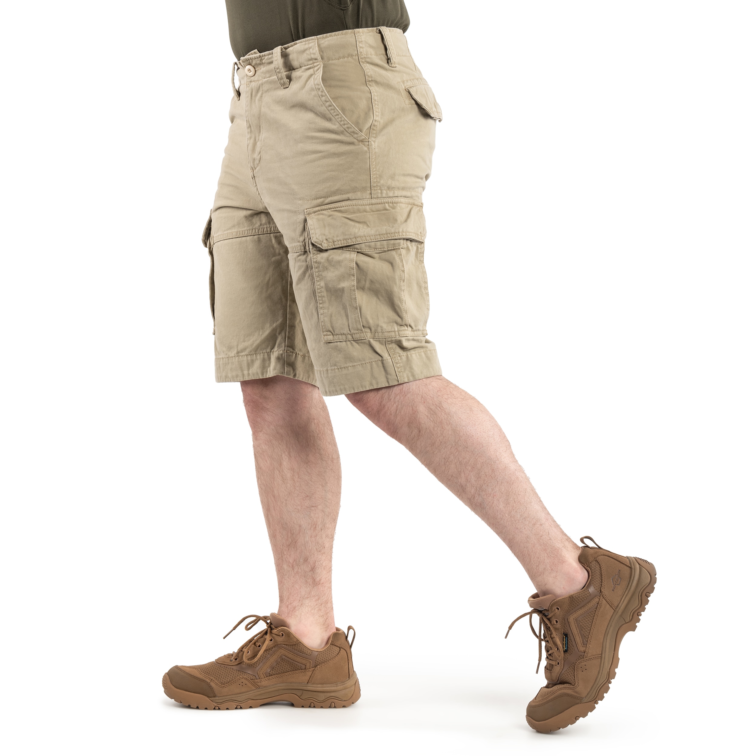 Pantaloni scurți Mil-Tec Vintage Prewash - Khaki