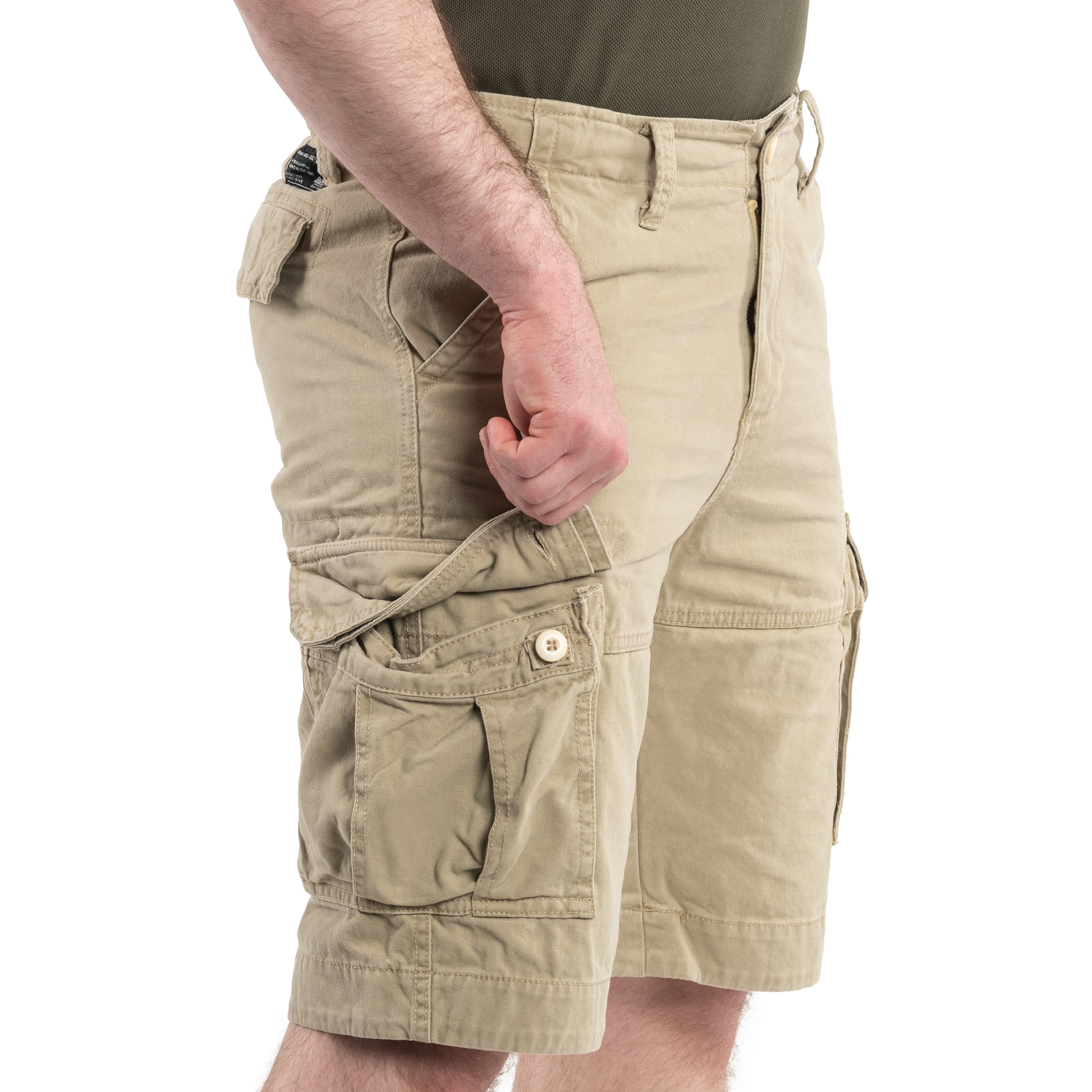 Pantaloni scurți Mil-Tec Vintage Prewash - Khaki