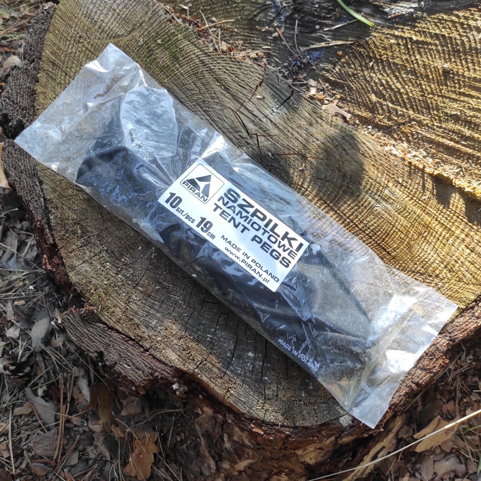 Cuie pentru cort Piran 19 cm cu husă - 10 buc.