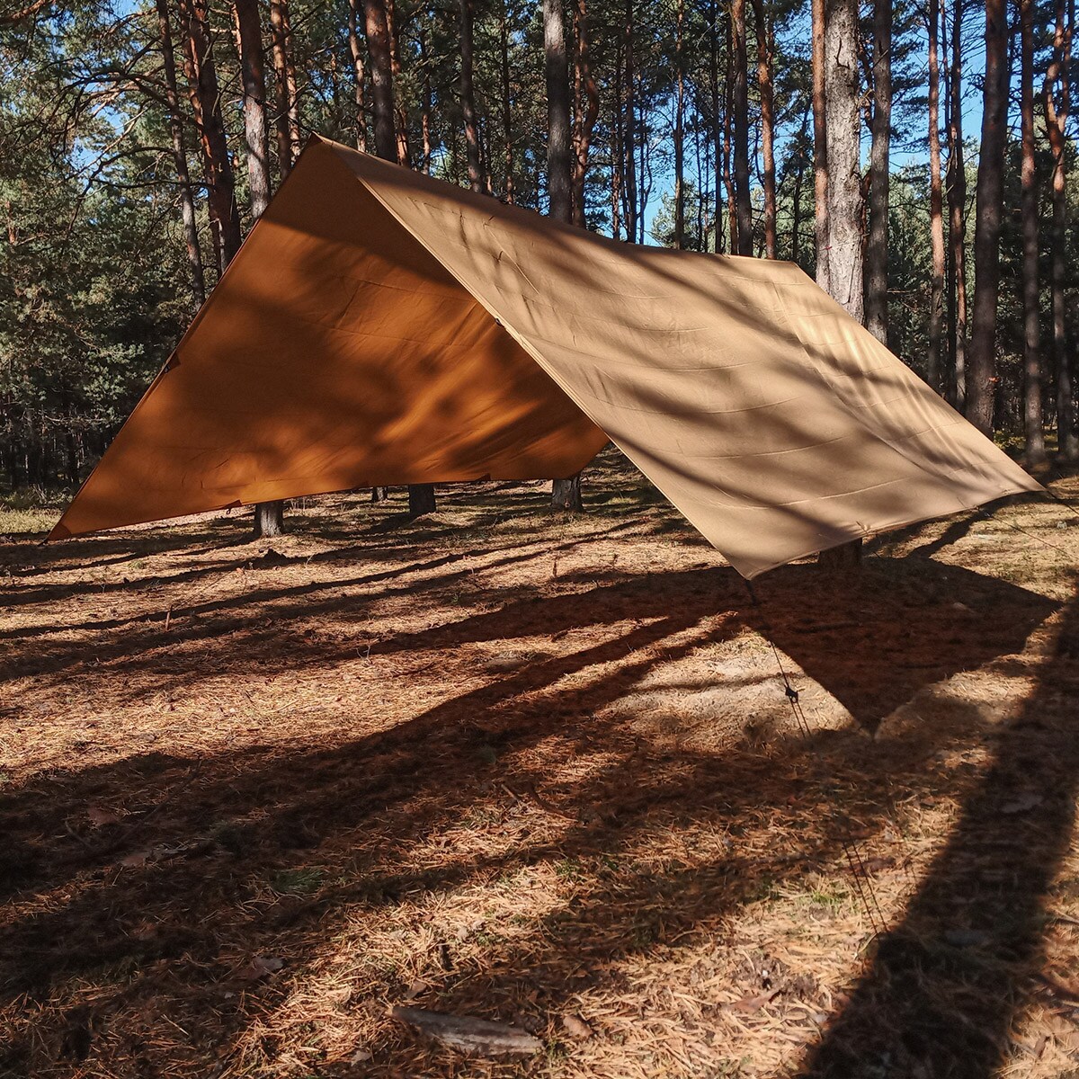 Prelată pentru camping TigerWood Tarp 3 x 4 - Coyote