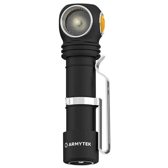 Lanternă frontală și unghiulară Armytek Wizard C2 Pro Magnet USB Warm 3în1 - 2330 lumeni