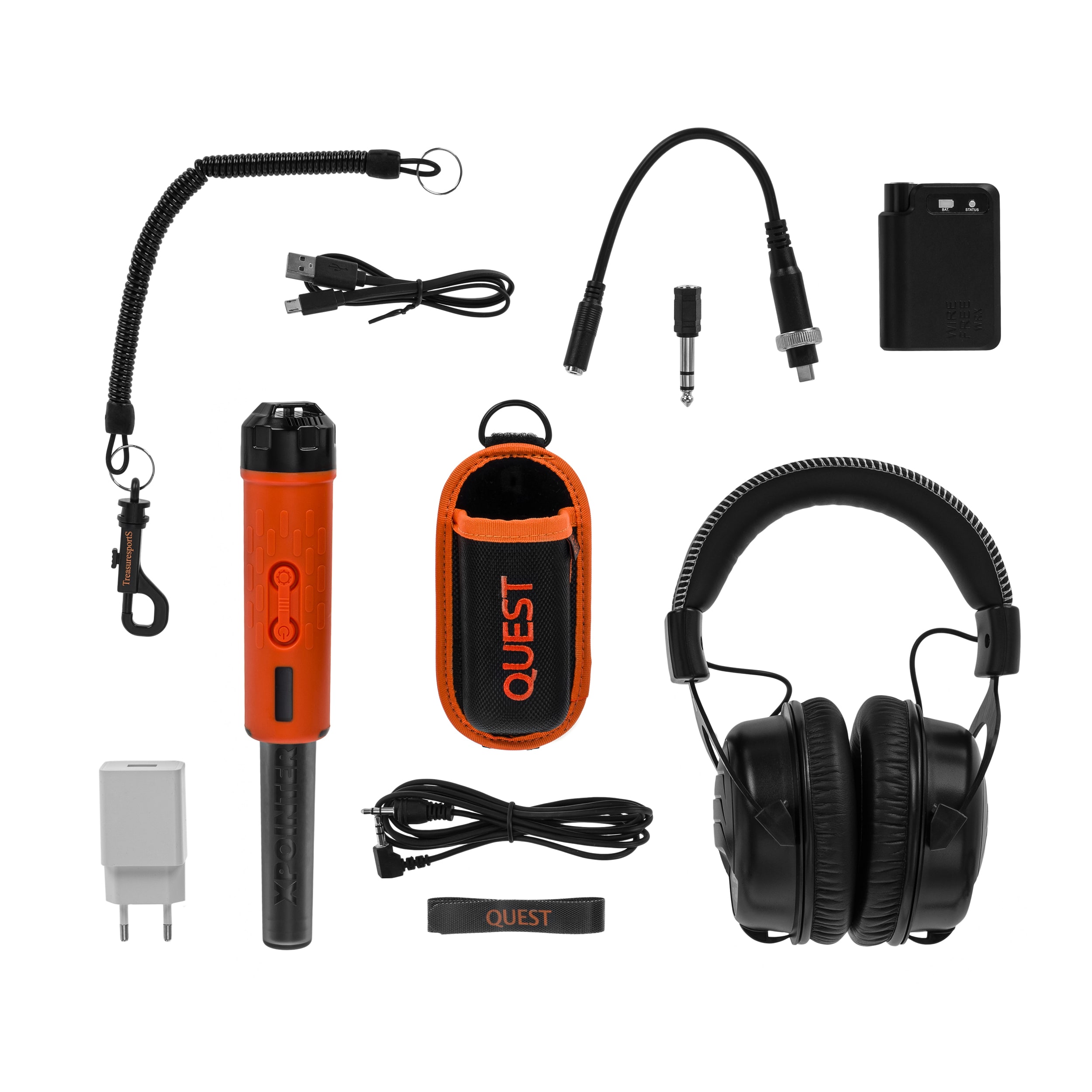 Detector de metale Quest V80 + Quest Xpointer Max Magic Holster