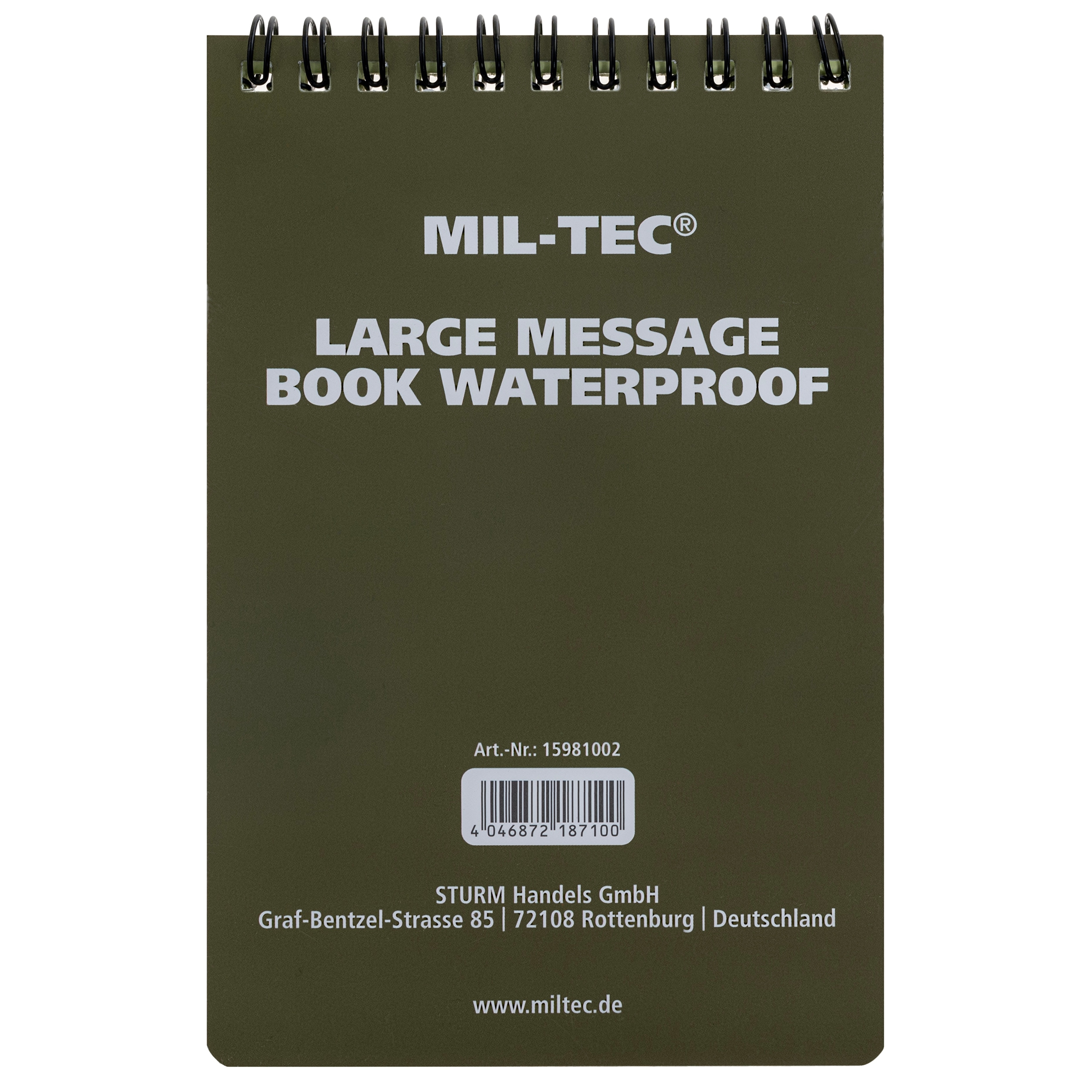 Carnet impermeabil Mil-Tec 100 x 150 mm