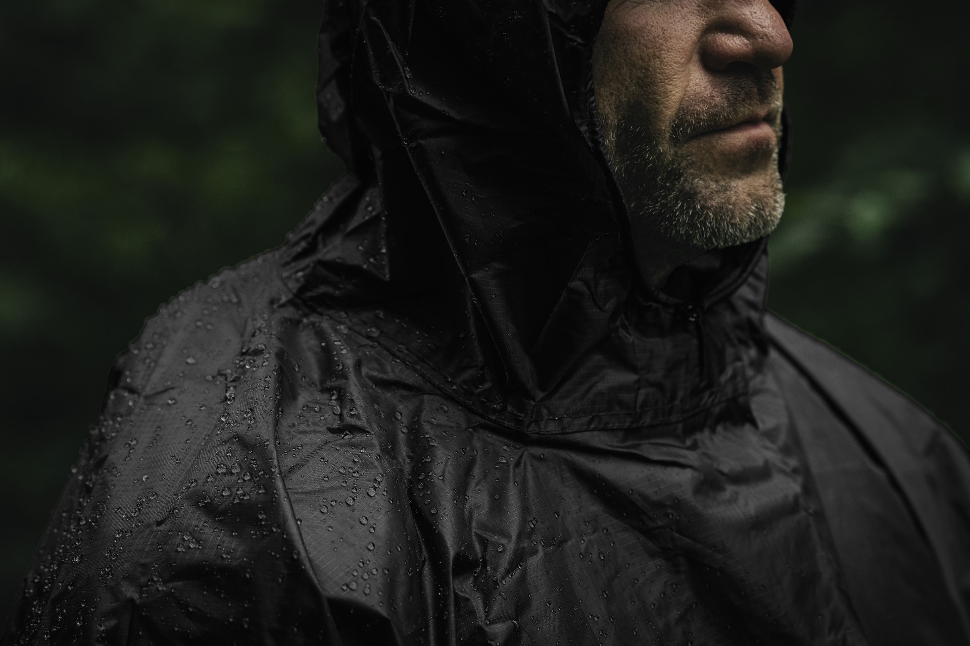Poncho Badger Outdoor Rain Ripstop - Black