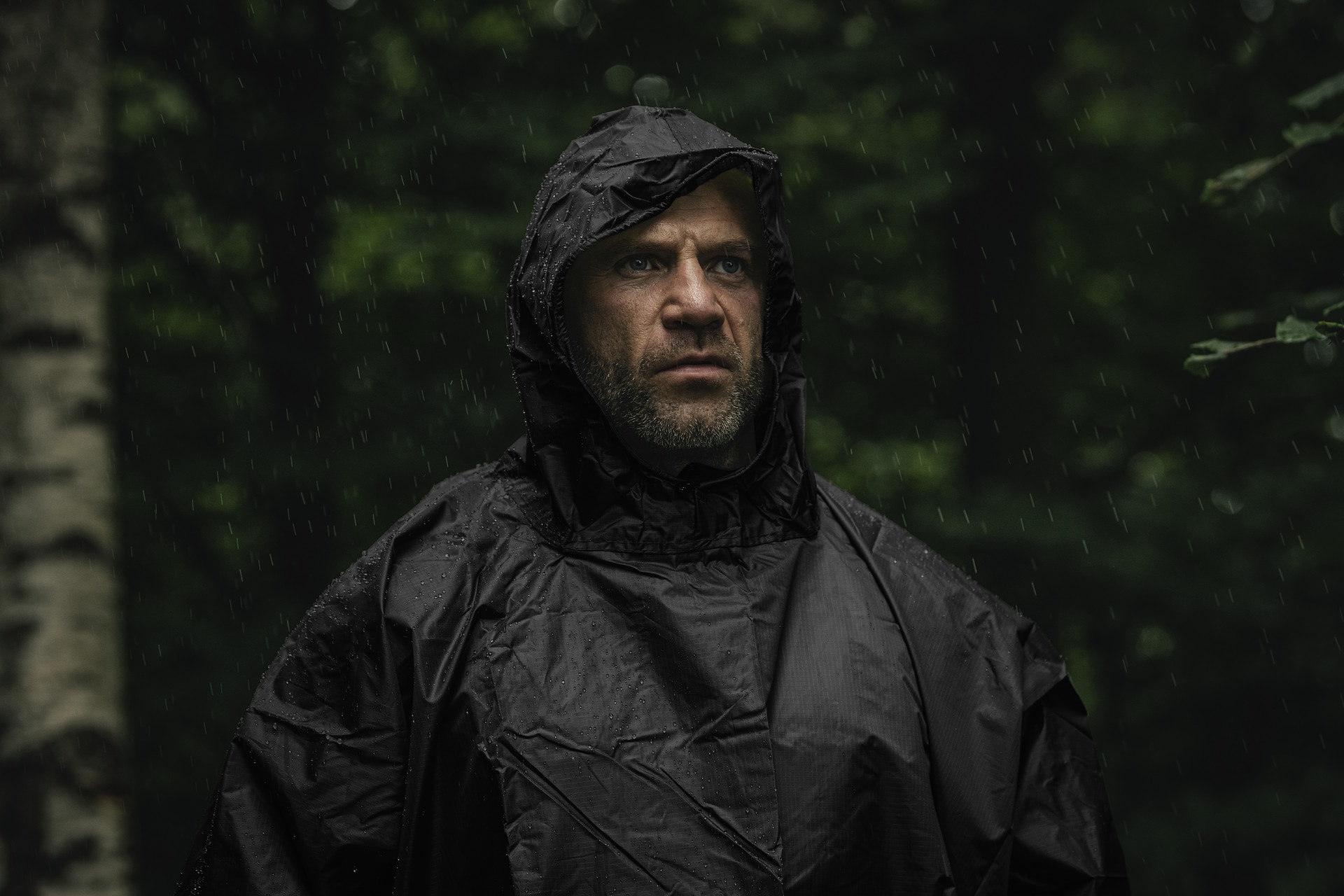 Poncho Badger Outdoor Rain Ripstop - Black