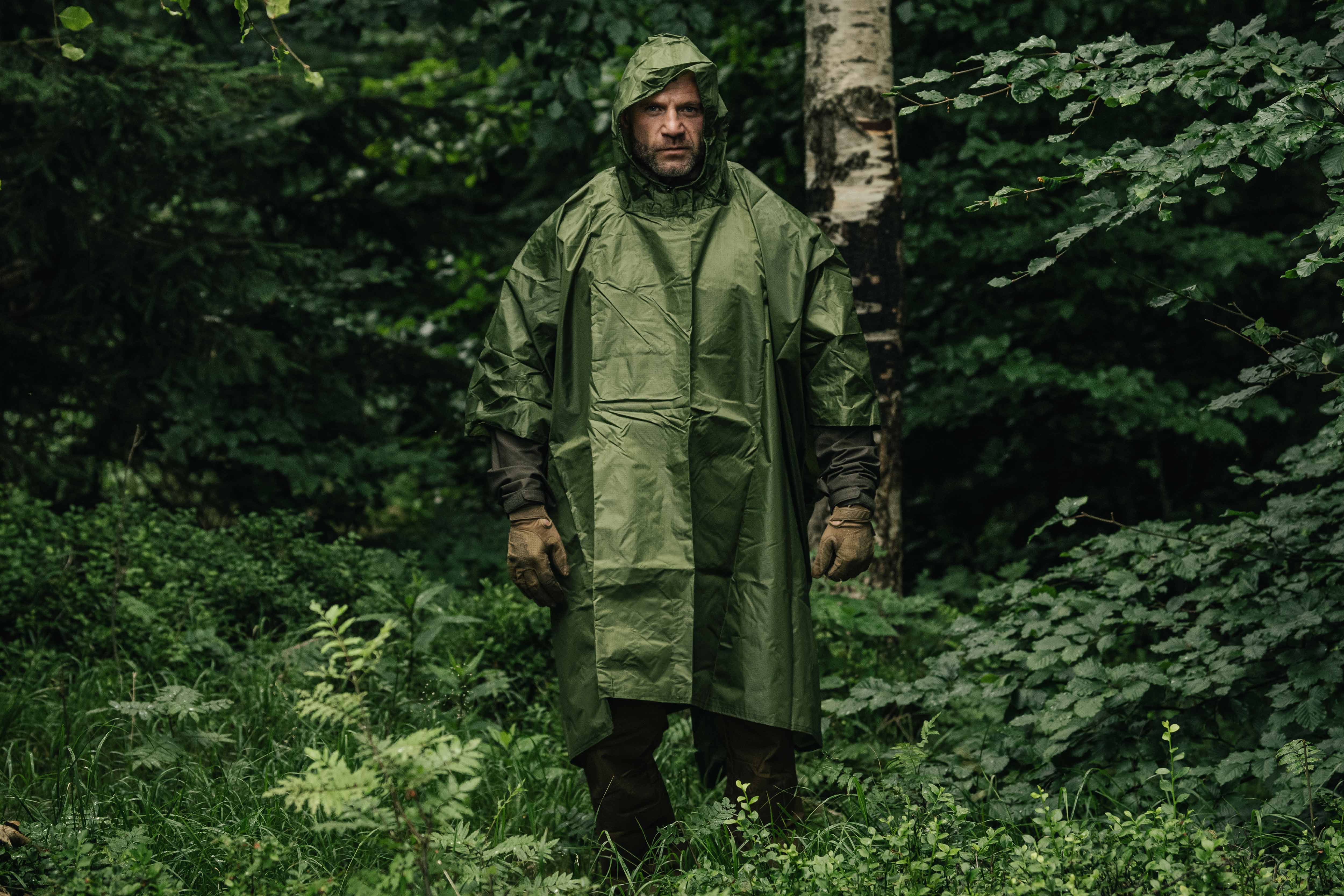 Poncho Badger Outdoor Rain Ripstop - Olive