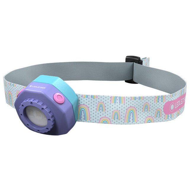 Lanternă frontală Ledlenser KidLed 4R Lila - 40 lumeni