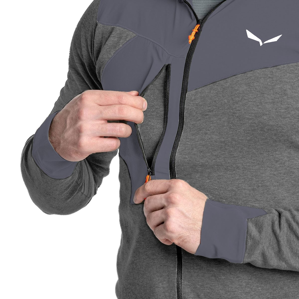 Bluză Salewa Puez 2 Dry - Black Out Melange