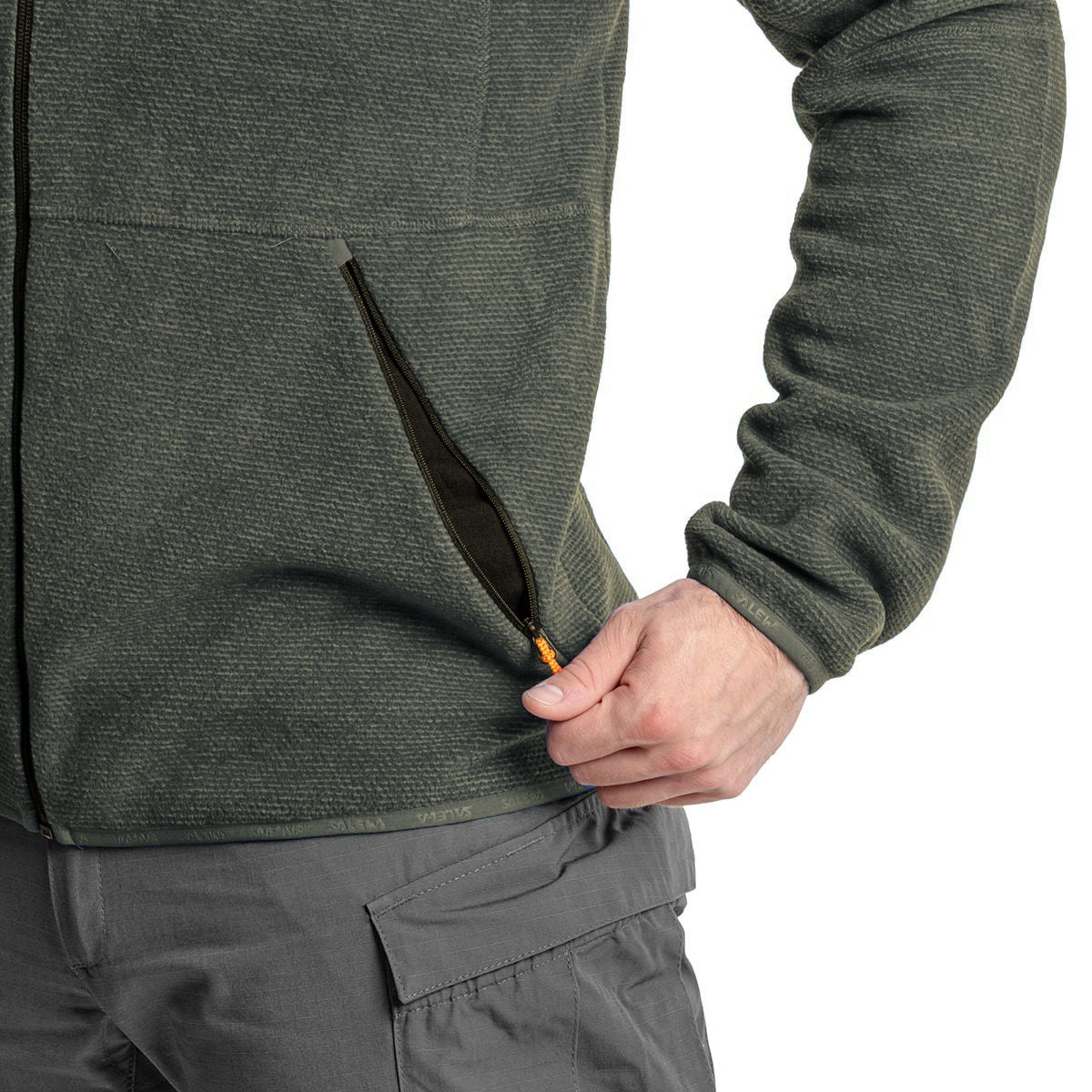 Jachetă polar Salewa Nuvolo Polarlite - Olive