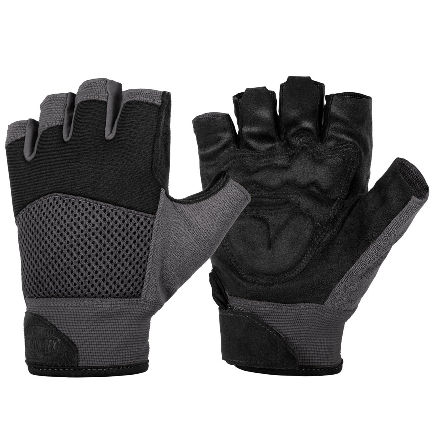 Mănuși Helikon Half Finger Mk2 - Black/Shadow Grey