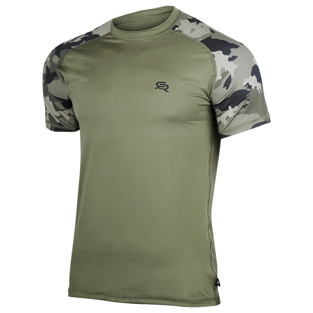 Tricou termoactiv Rough Radical Furious Army - Kaki/Moro