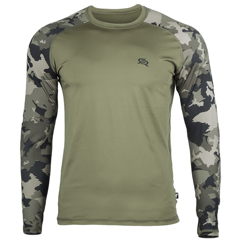 Tricou termoactiv Rough Radical Furious Army LS - Kaki/Moro