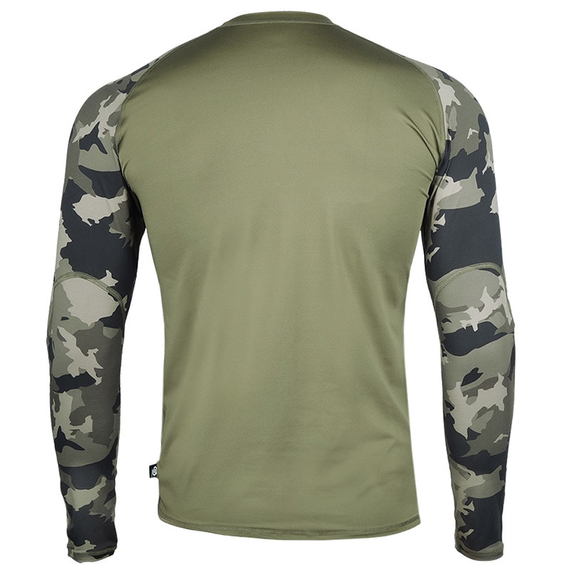 Tricou termoactiv Rough Radical Furious Army LS - Kaki/Moro