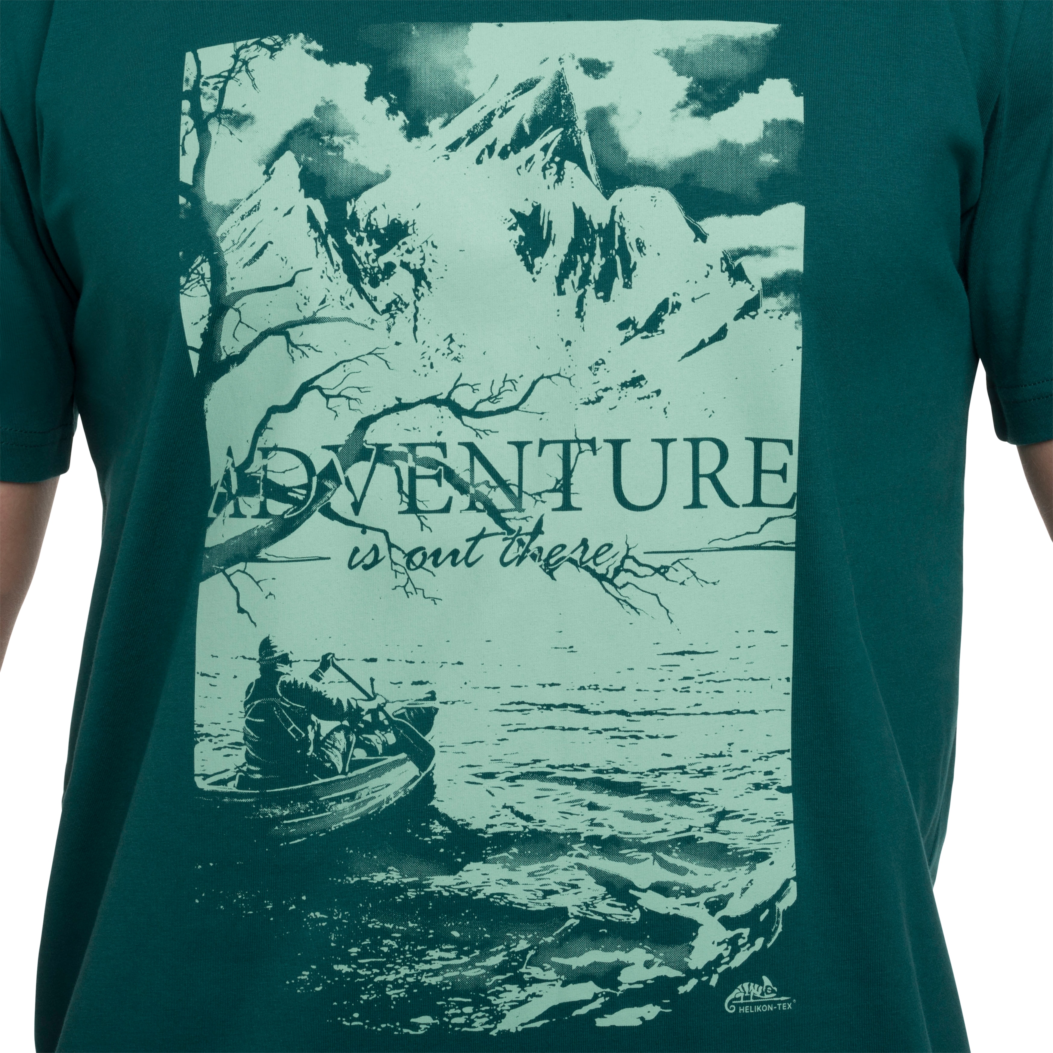 Tricou Helikon „Adventure is out there” - Dark Azure