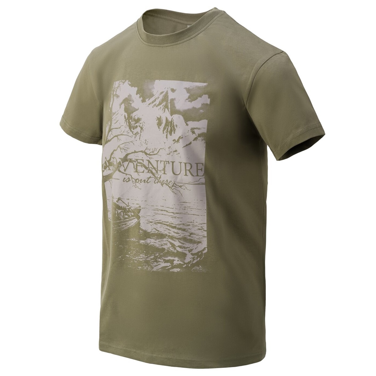 Tricou Helikon „Adventure is out there” - Olive
