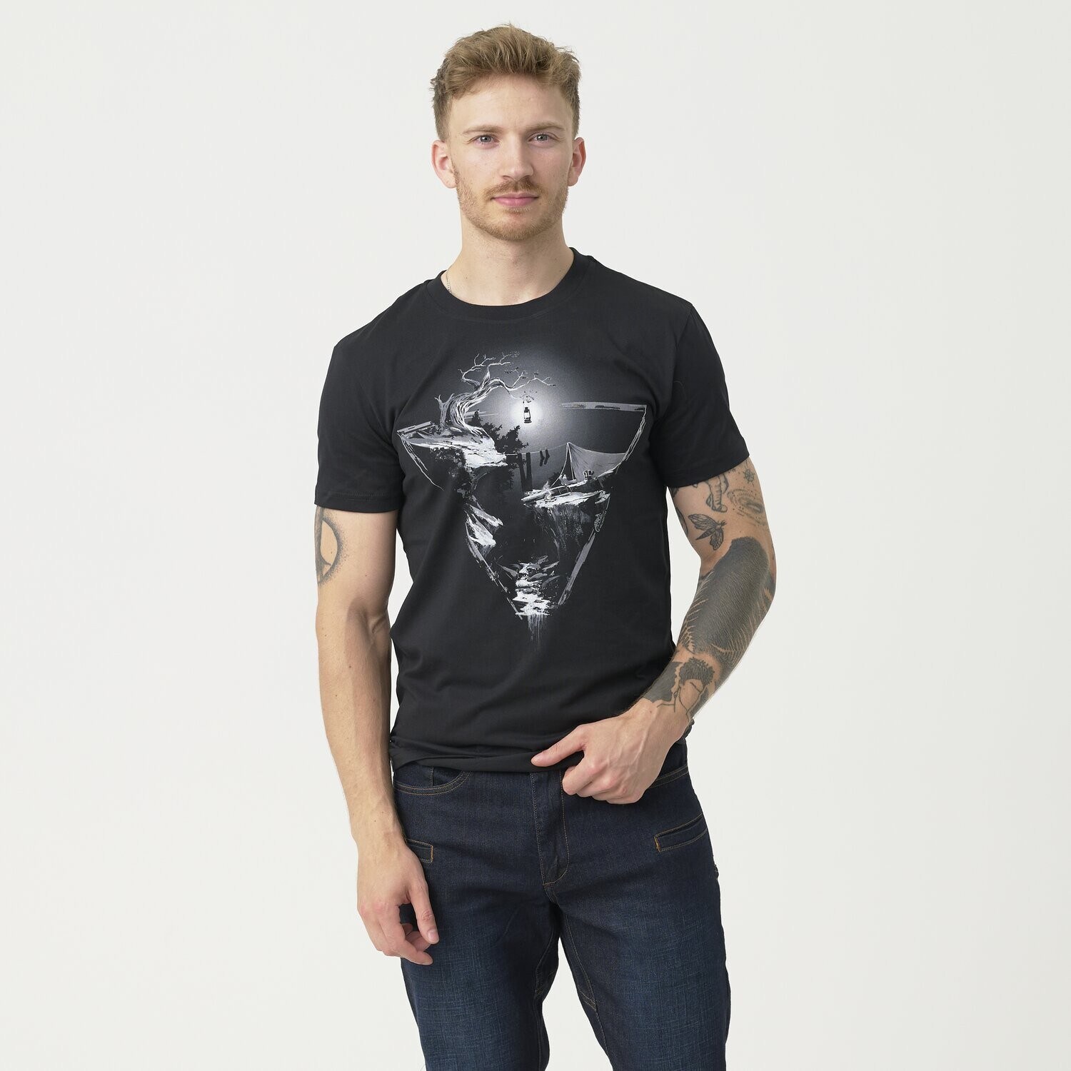 Tricou Helikon Night Valley - Black