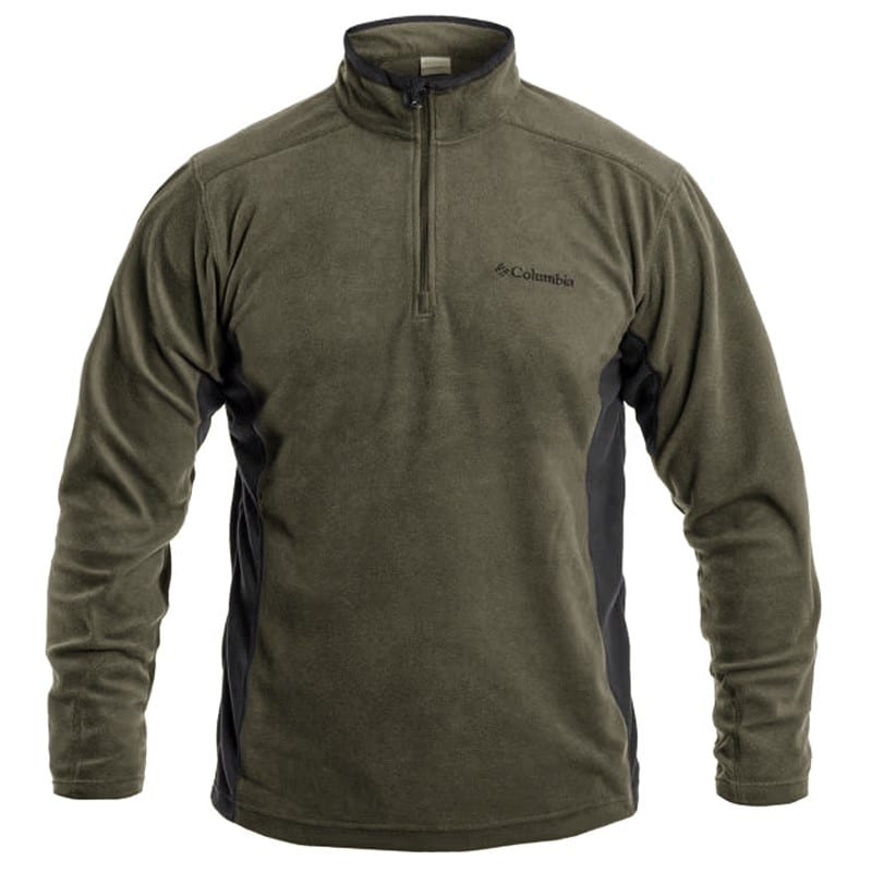 Bluză polar Columbia Klamath Range II Half Zip - Stone Green/Shark