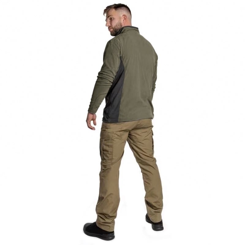 Bluză polar Columbia Klamath Range II Half Zip - Stone Green/Shark