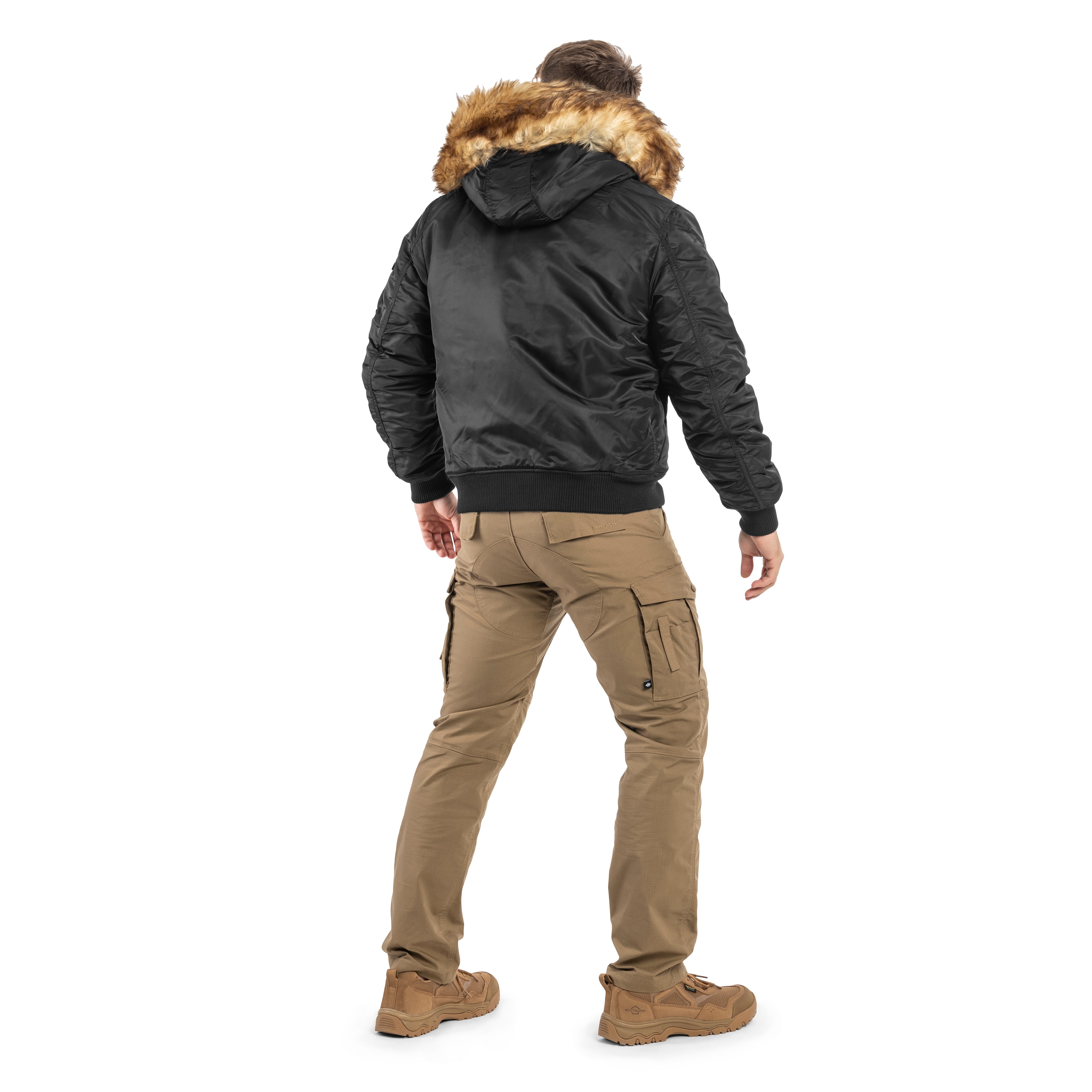 Geacă Alpha Industries MA-1 Hooded Arctic - Black