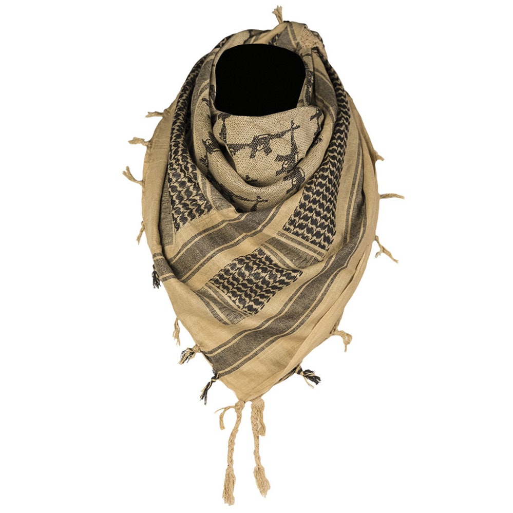 Eșarfă de protecție tip Arafat Mil-Tec Rifles - Coyote/Black
