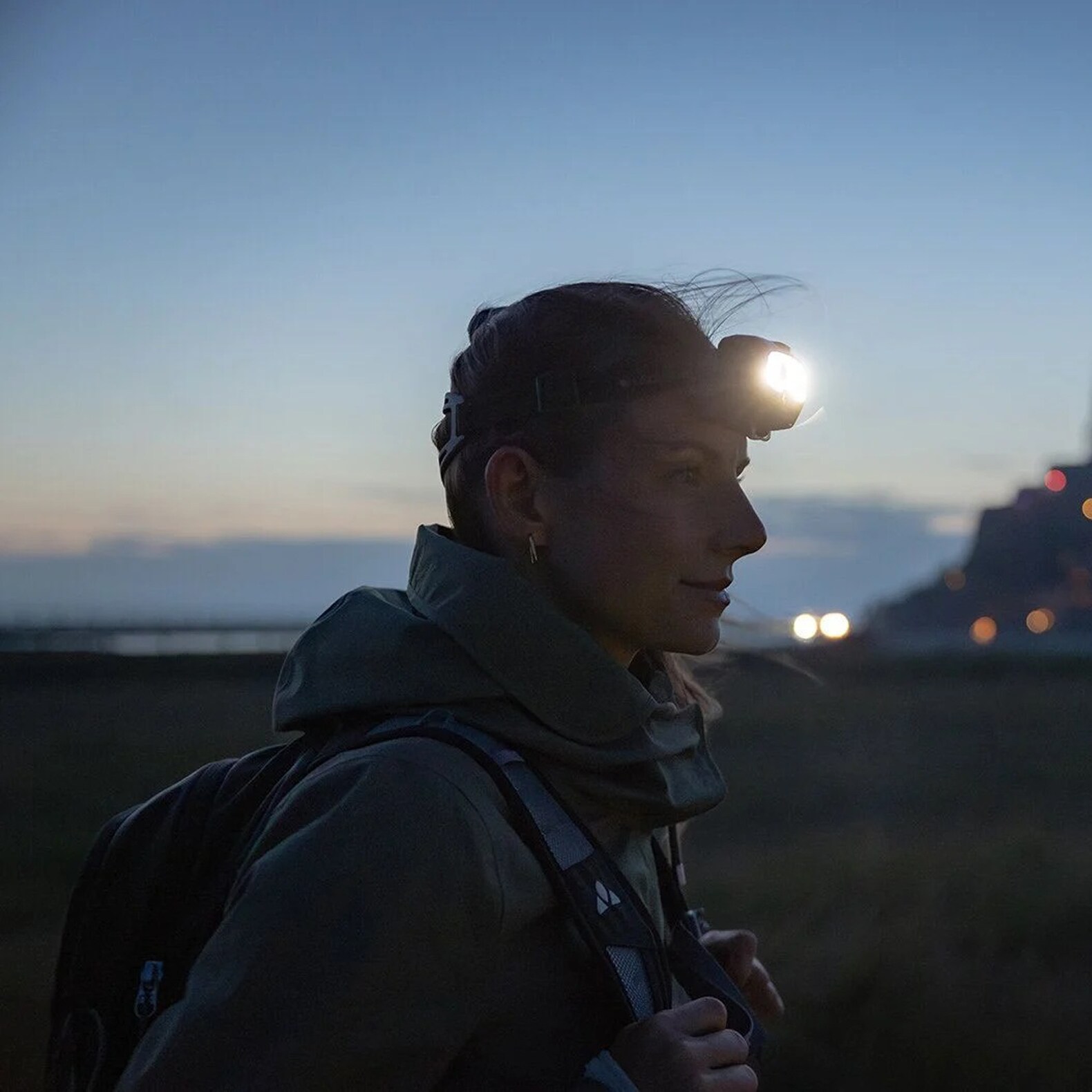 Lanternă frontală Ledlenser HF4R Core Blue - 500 lumeni