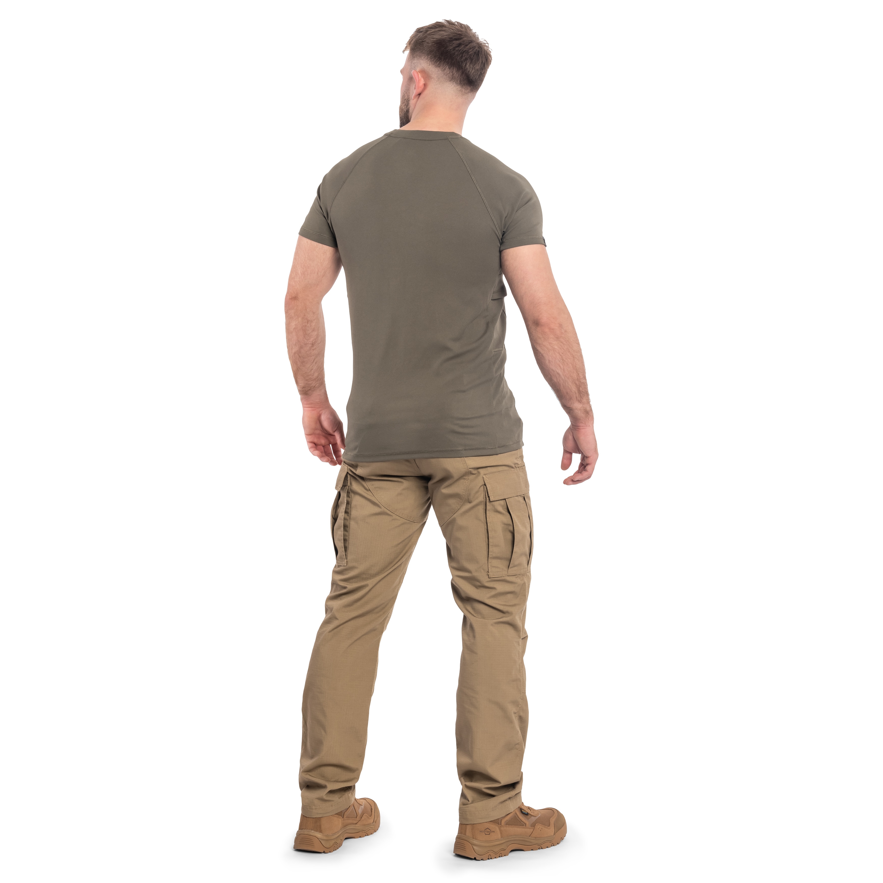Tricou termoactiv Helikon Quickly Dry Functional K/R - Olive Green
