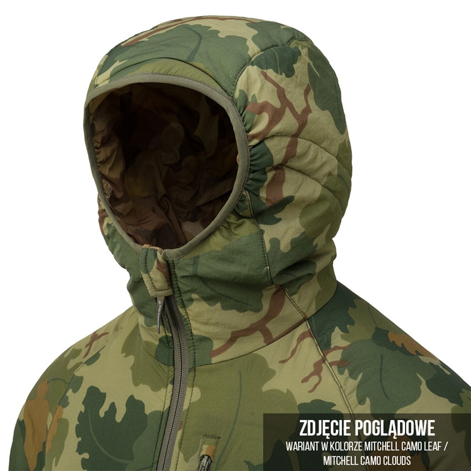 Geacă cu două fețe Helikon Wolfhound Hoodie - PenCott WildWood/PenCott Snowdrift