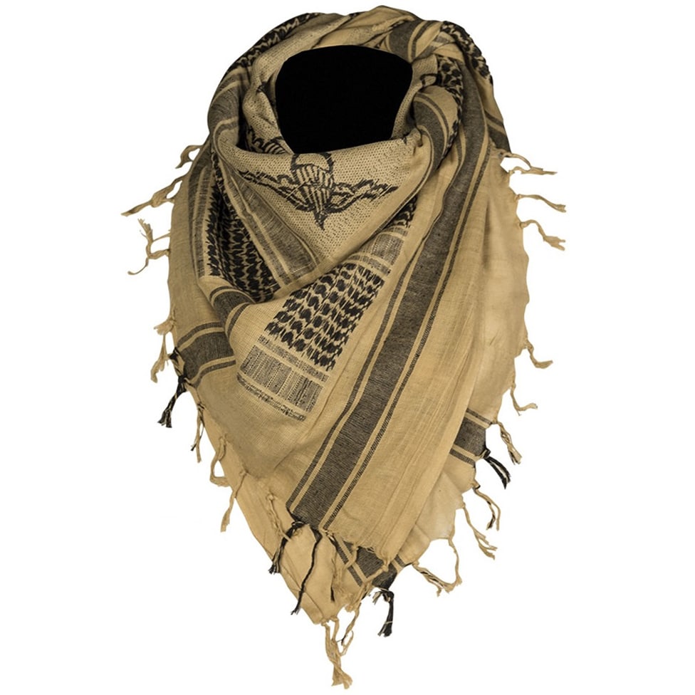 Eșarfă de protecție tip Arafat Mil-Tec Paratrooper - Coyote/Black