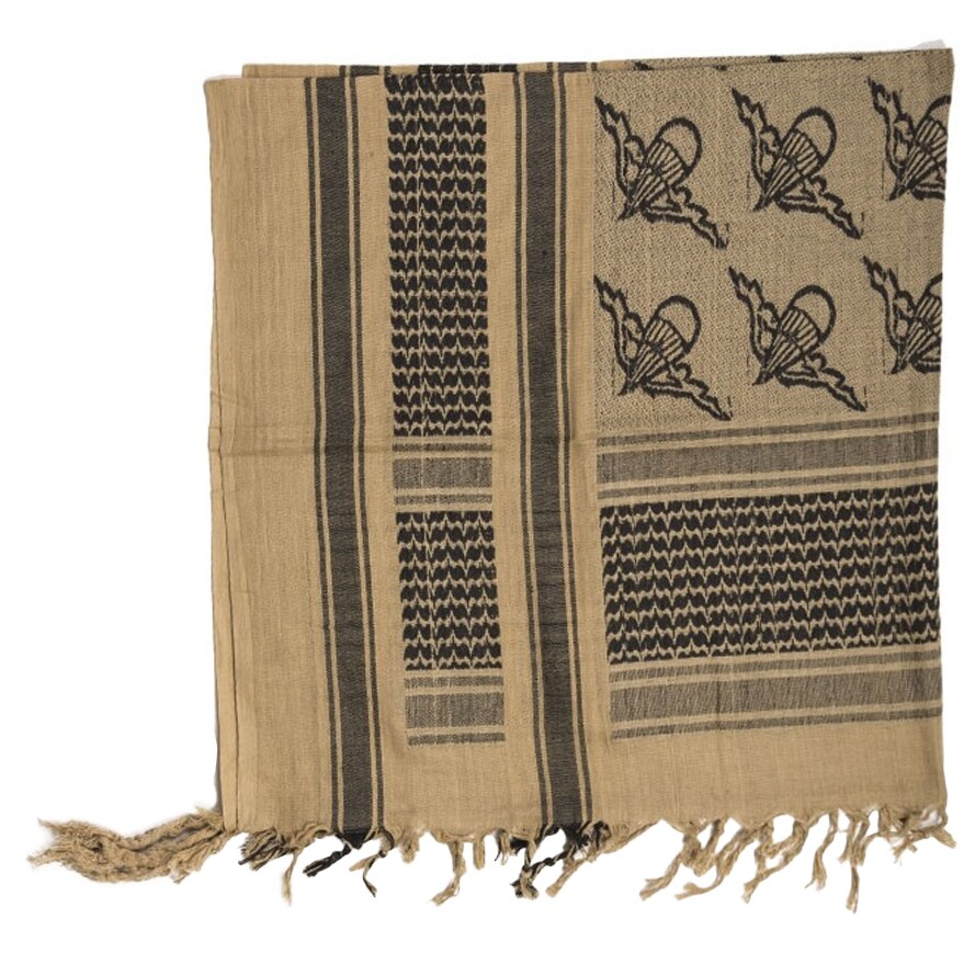 Eșarfă de protecție tip Arafat Mil-Tec Paratrooper - Coyote/Black