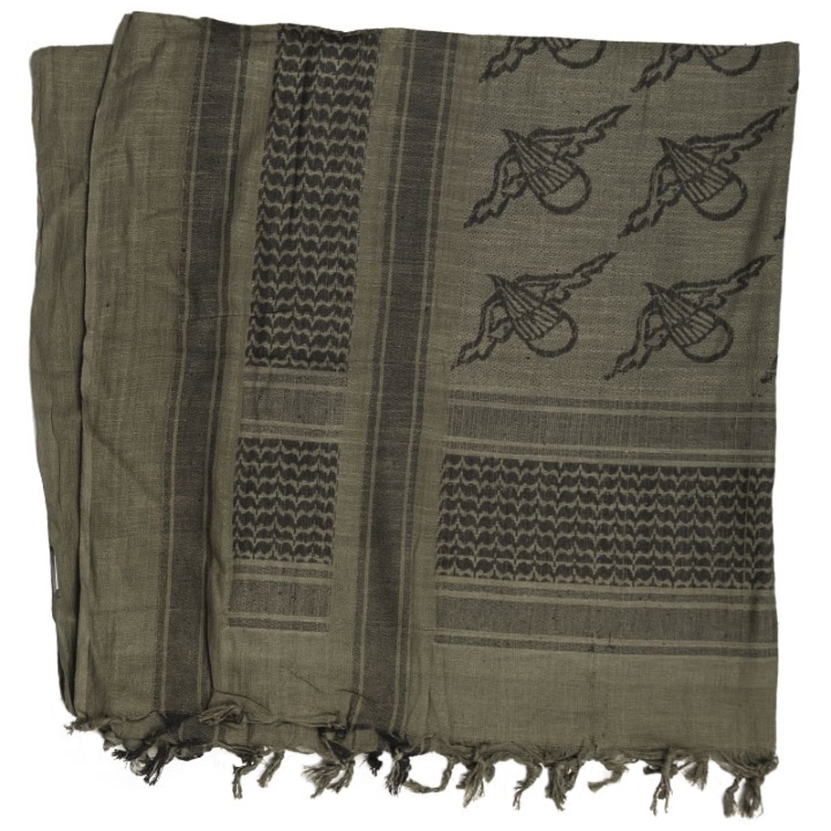Eșarfă de protecție tip Arafat Mil-Tec Paratrooper - Olive/Black