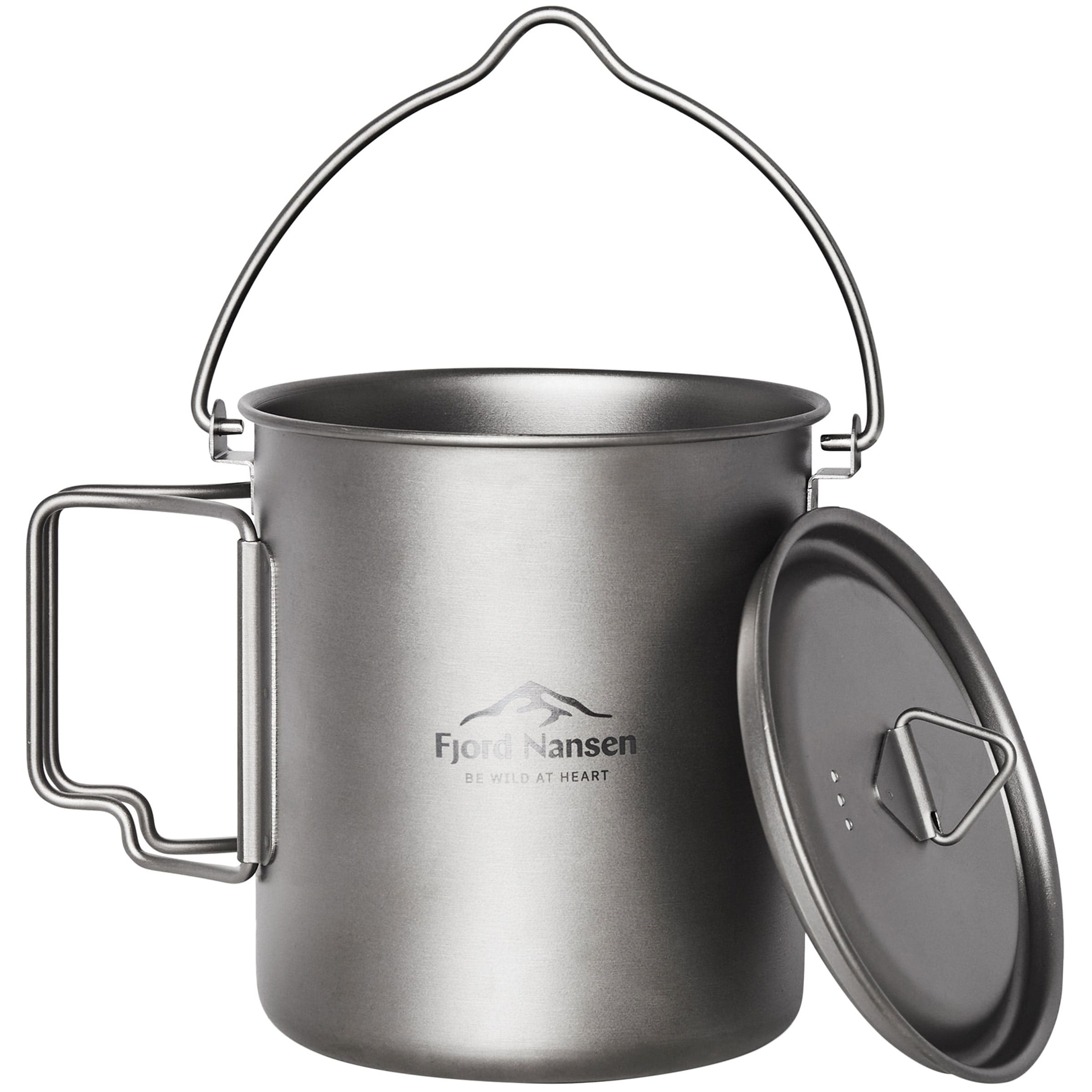 Cană din titan Fjord Nansen Jacon Henge Titanum Cup 750 ml - Silver
