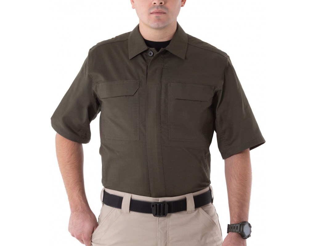 Cămașă tactică First Tactical V2 Tactical Short Sleeve - OD Green