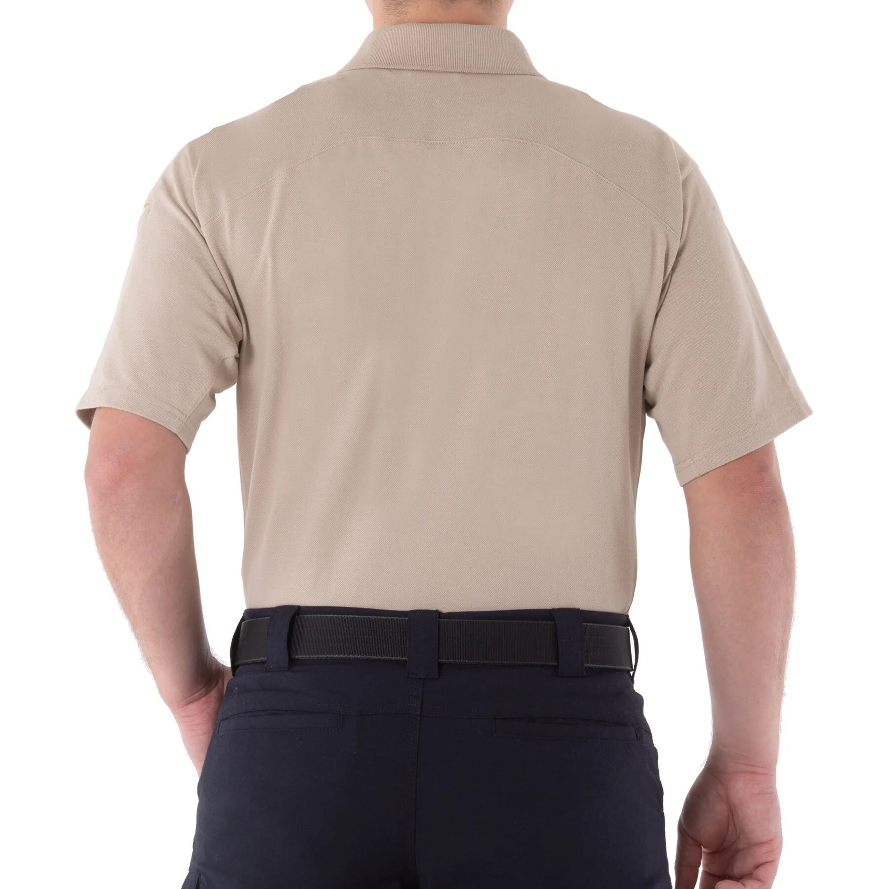 Tricou polo First Tactical Cotton - Kaki