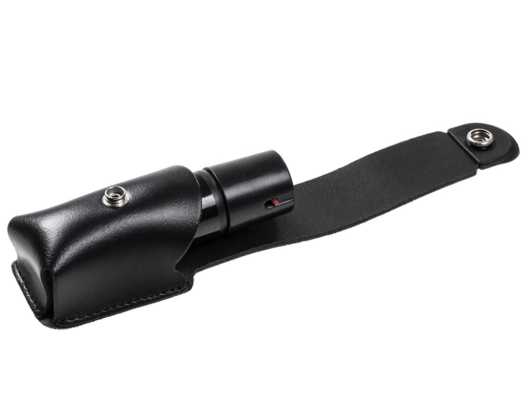 Toc din piele Premium pentru sprayul cu piper - mediu